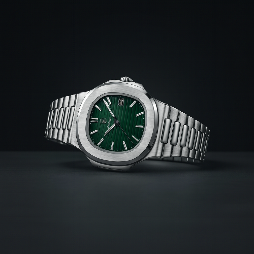 Emerald Crest Timepiece