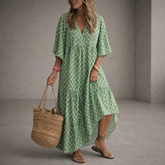 Boho Print Maxi Dress