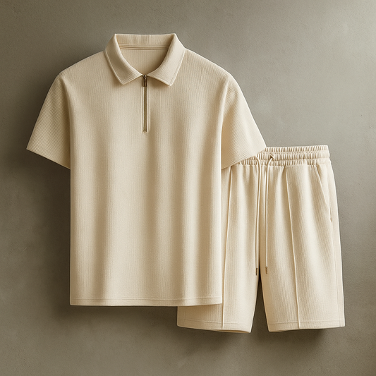 Verona Waffle Zip-Up Suit