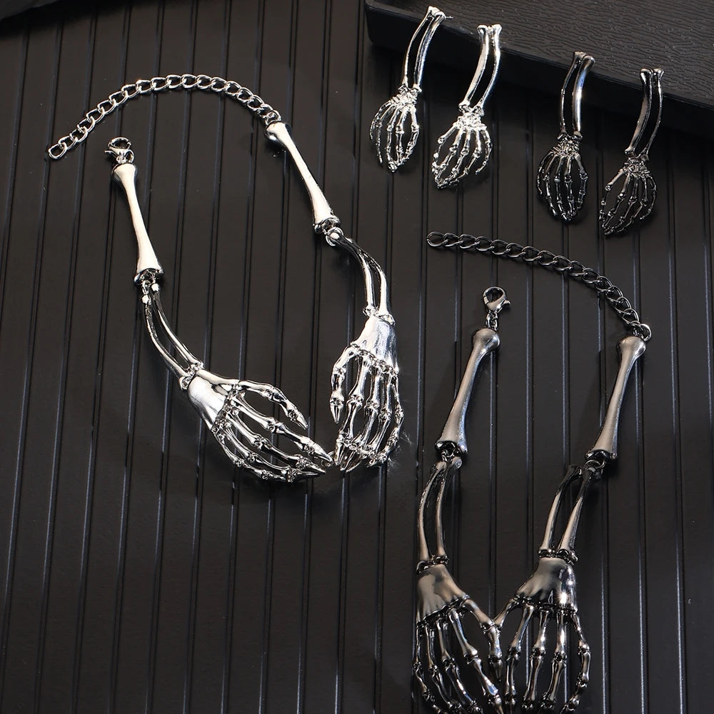 Skeleton Hand Necklace