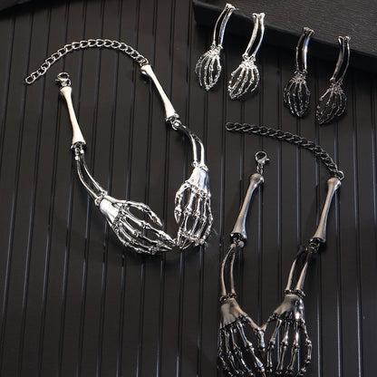 Skeleton Hand Necklace