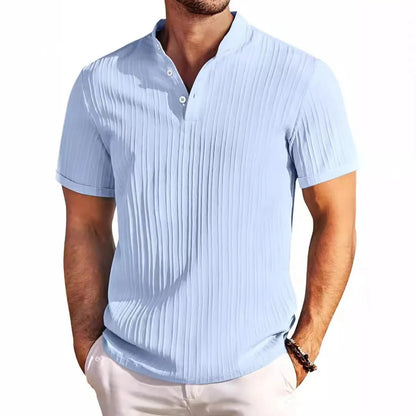 Vintage Cotton-Linen Henley