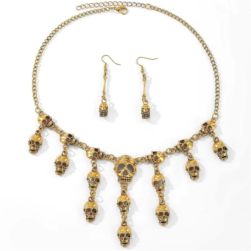 Skull Heads Necklace