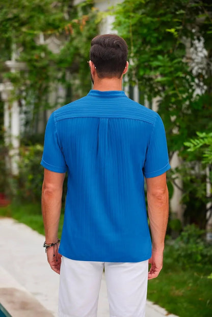 Vintage Cotton-Linen Henley