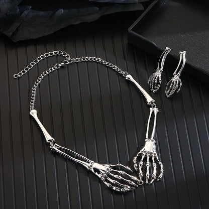Skeleton Hand Necklace