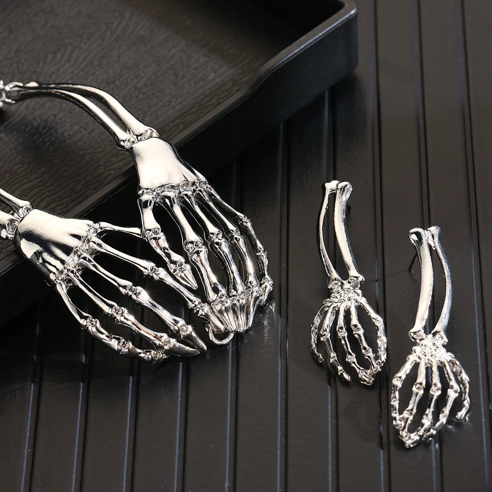 Skeleton Hand Necklace