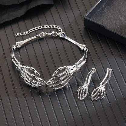 Skeleton Hand Necklace