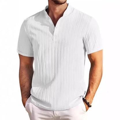 Vintage Cotton-Linen Henley