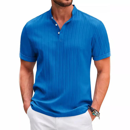 Vintage Cotton-Linen Henley