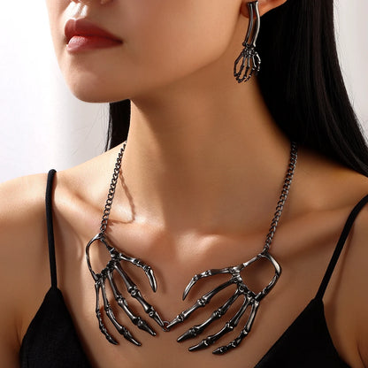Skeleton Hand Necklace
