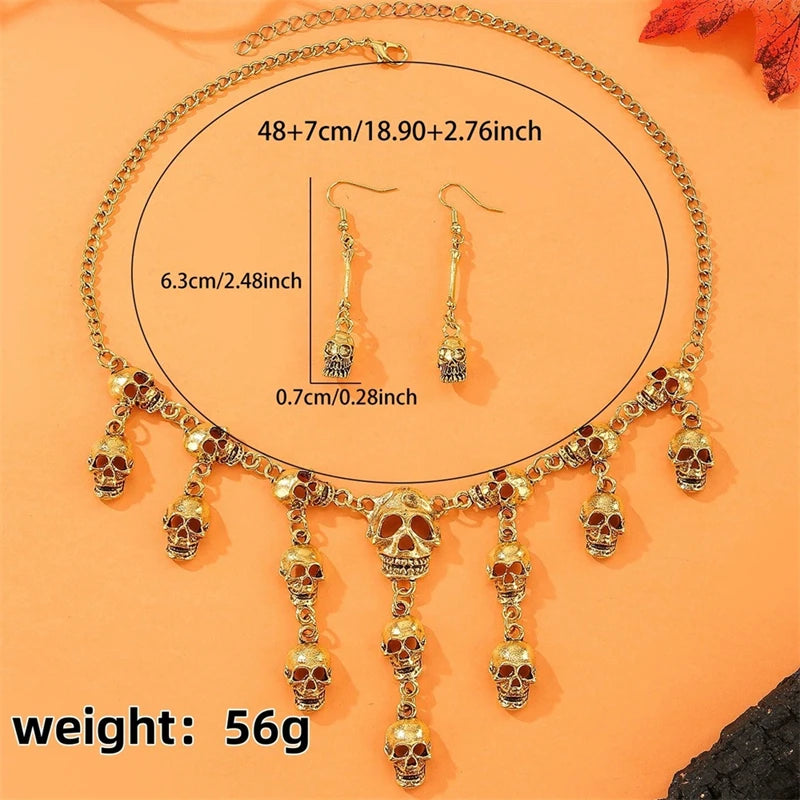 Skull Heads Necklace