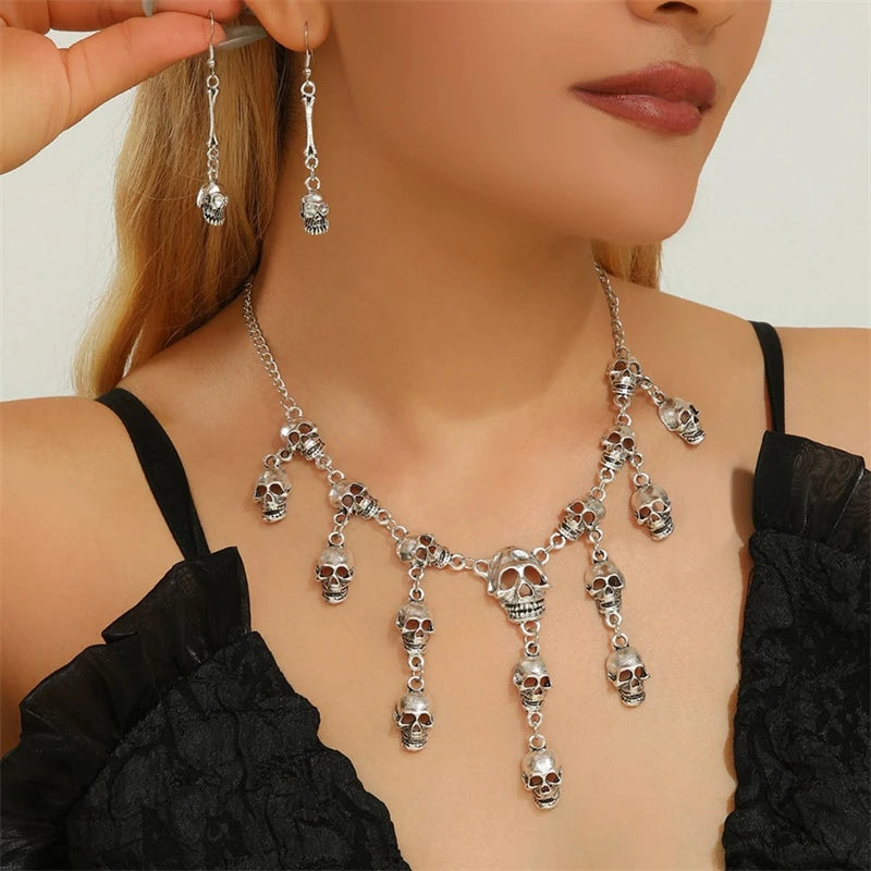 Skull Heads Necklace