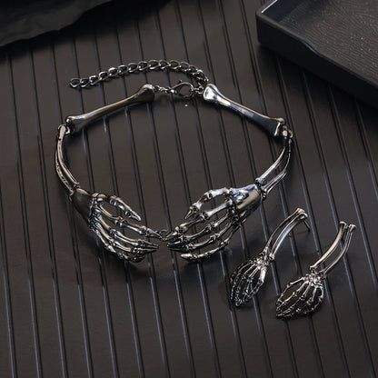 Skeleton Hand Necklace