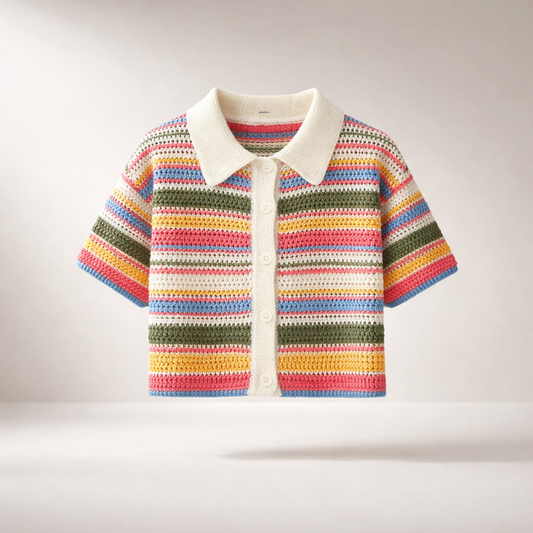 Striped Crochet Knit